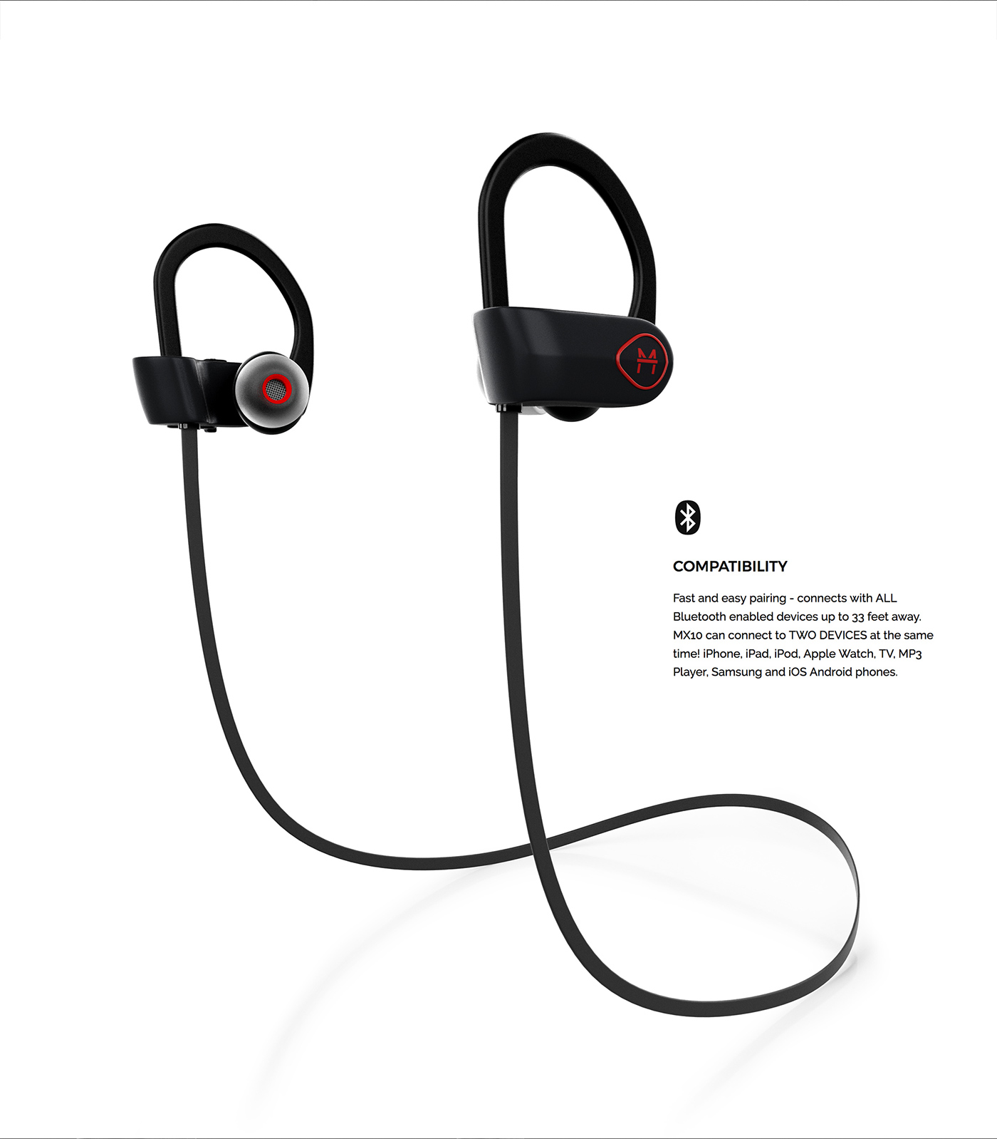 headset，Bluetooth，sweatproof ，