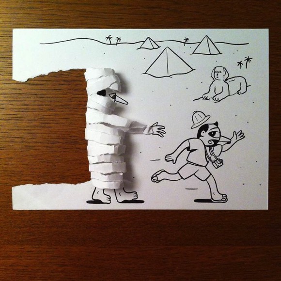 Denmark，originality，Origami tear，3d，