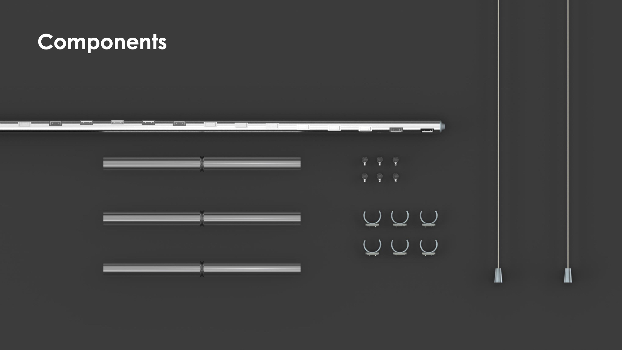 a chandelier，modularization，Metal，Glass，