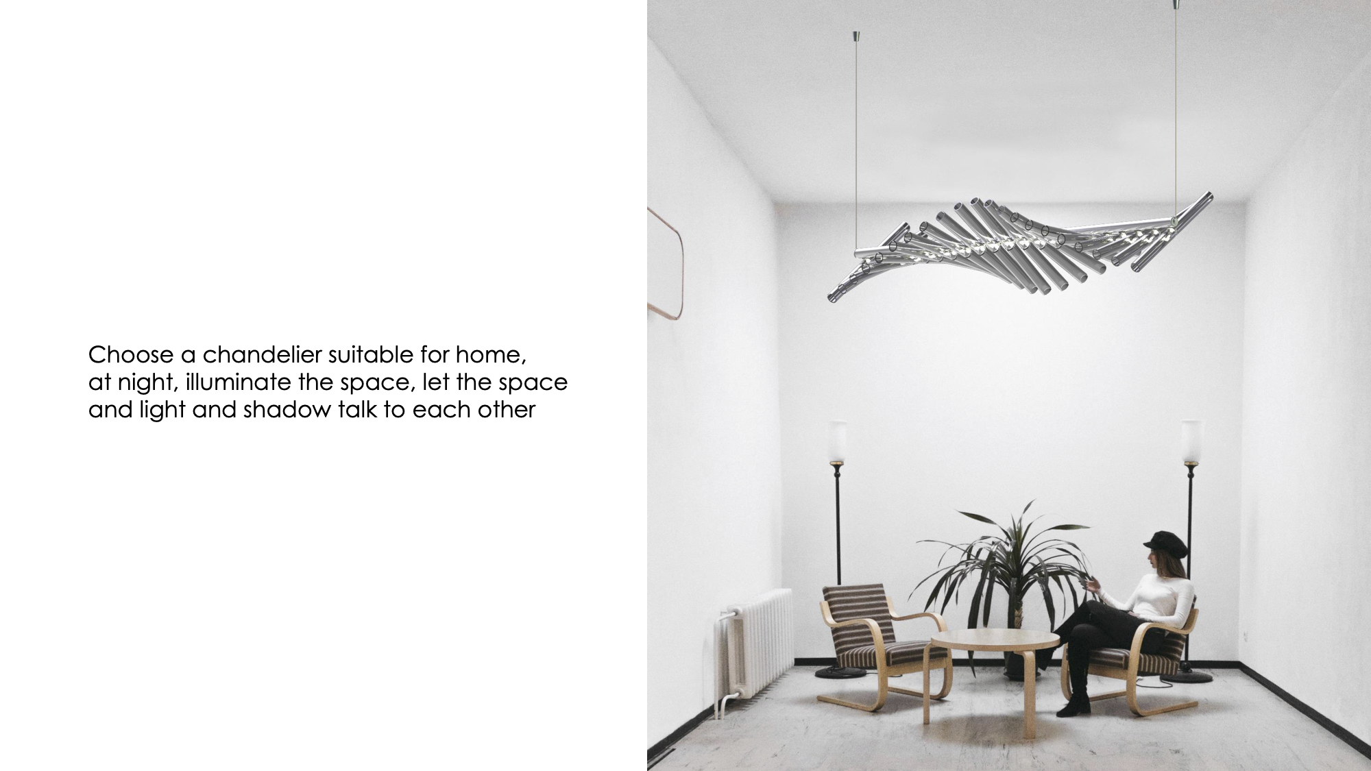 a chandelier，modularization，Metal，Glass，