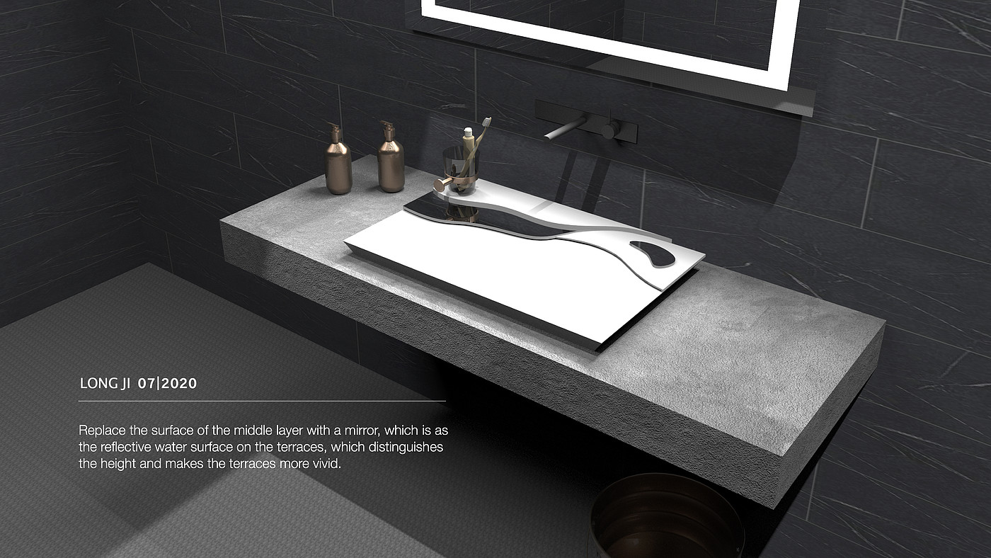 Bathroom design，modelling，hand sink，Terrace，