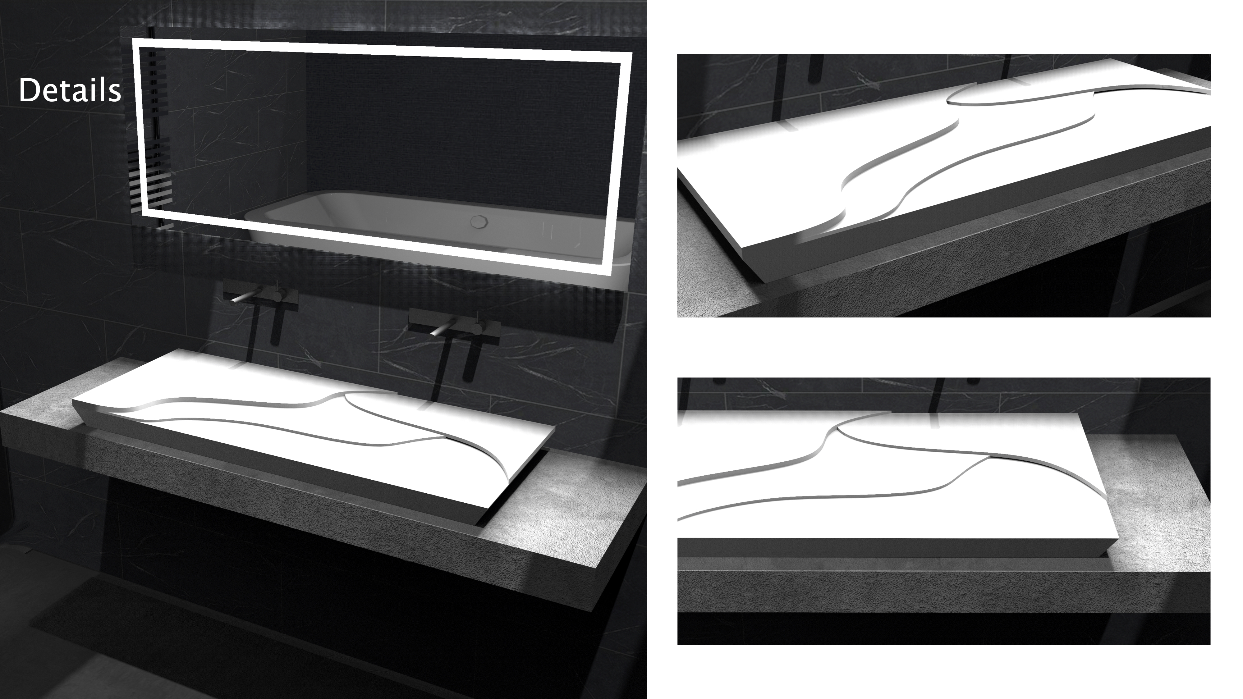 Bathroom design，modelling，hand sink，Terrace，