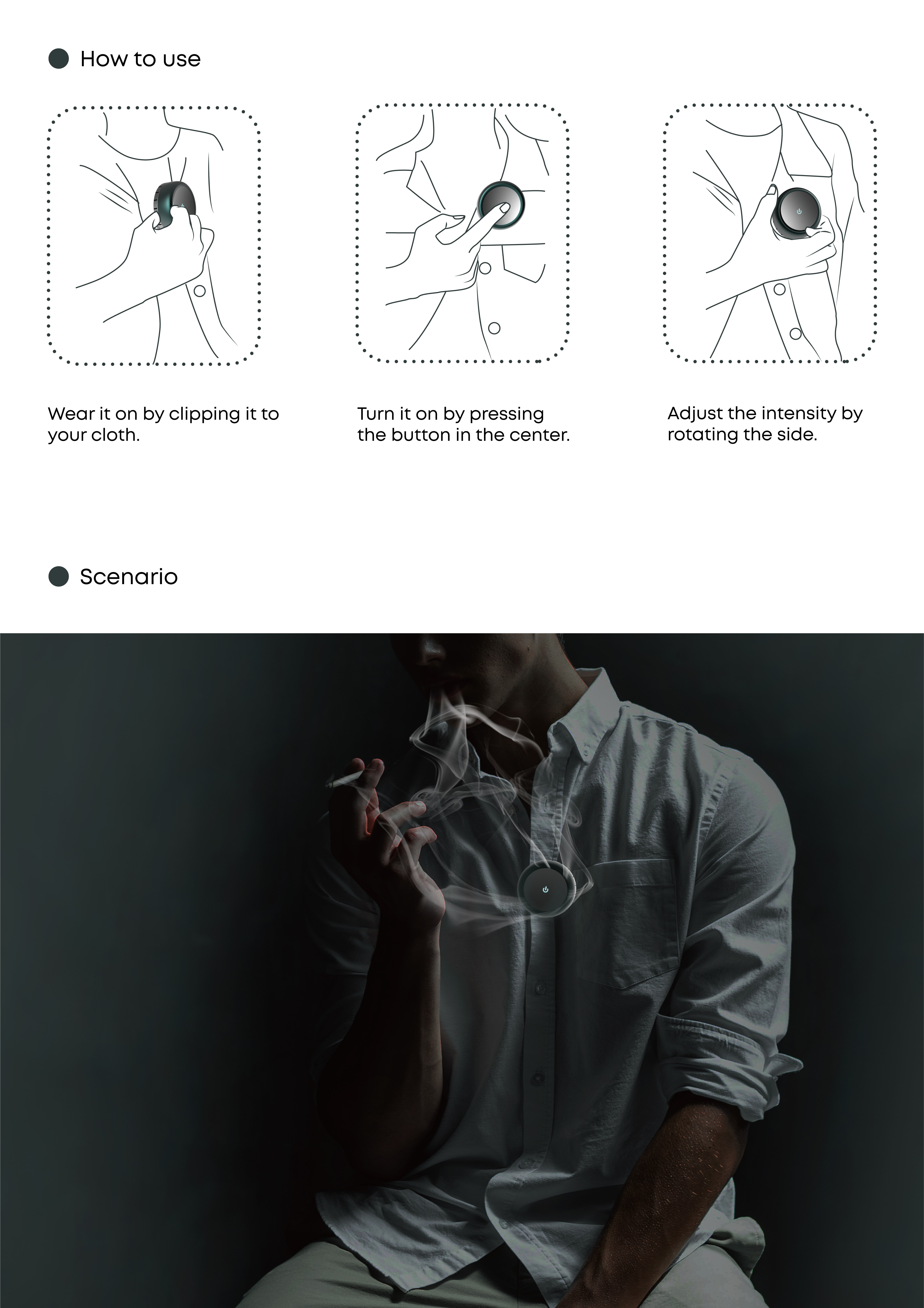 smoke，Concept product，wearable devices ，