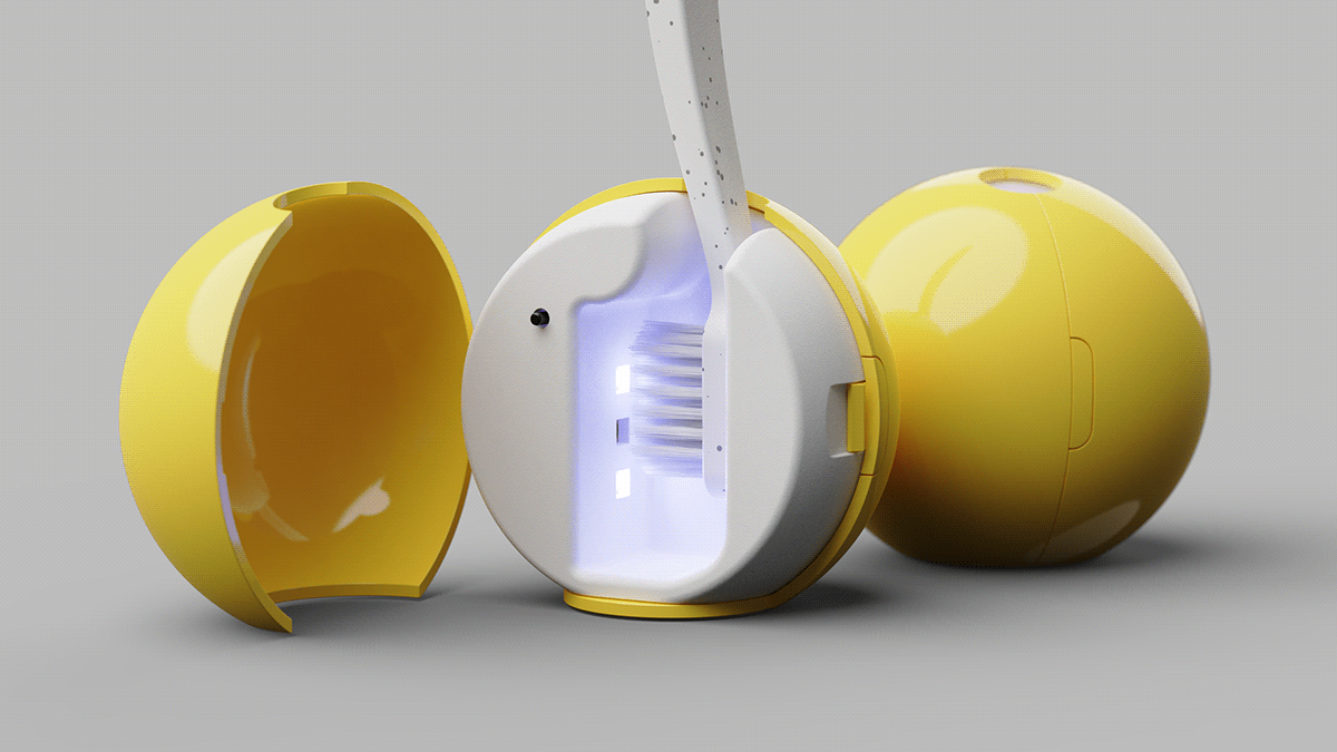 toothbrush，ultraviolet rays，Sterilizer，spherical，