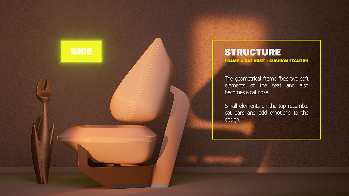 chair，kitten，Art，soft，