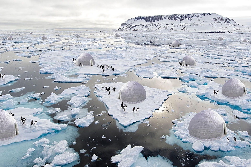 global warming，penguin，existence，pendulum，igloos，