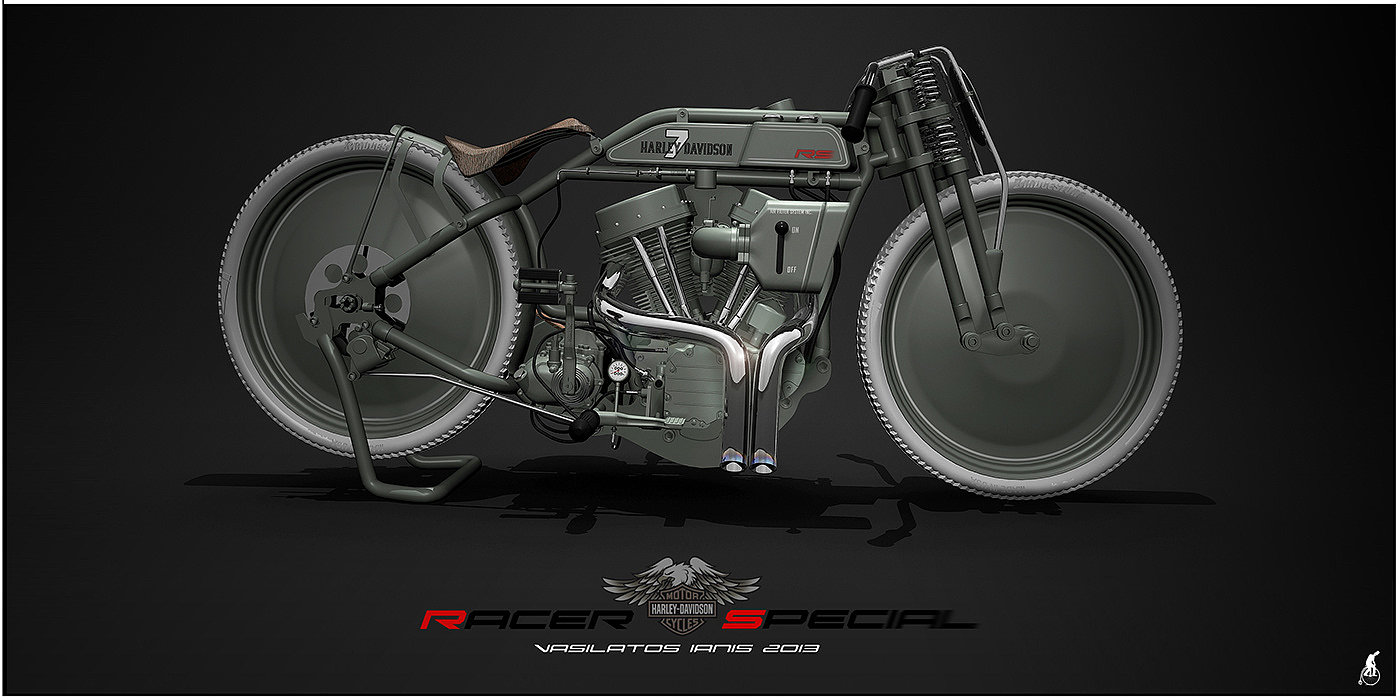 Harley Davidson Racer Special——这辆摩托车真的酷极了! - 普象网