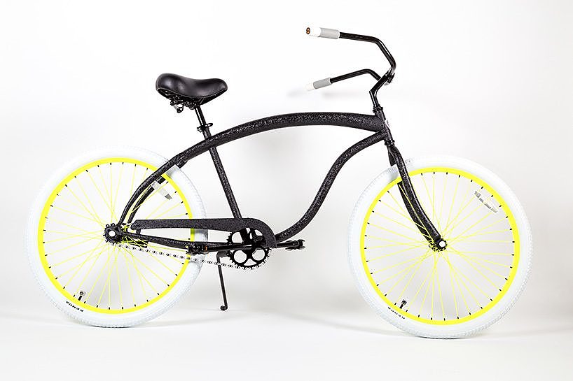 蓝色，柠檬黄色，自行车，流行色，