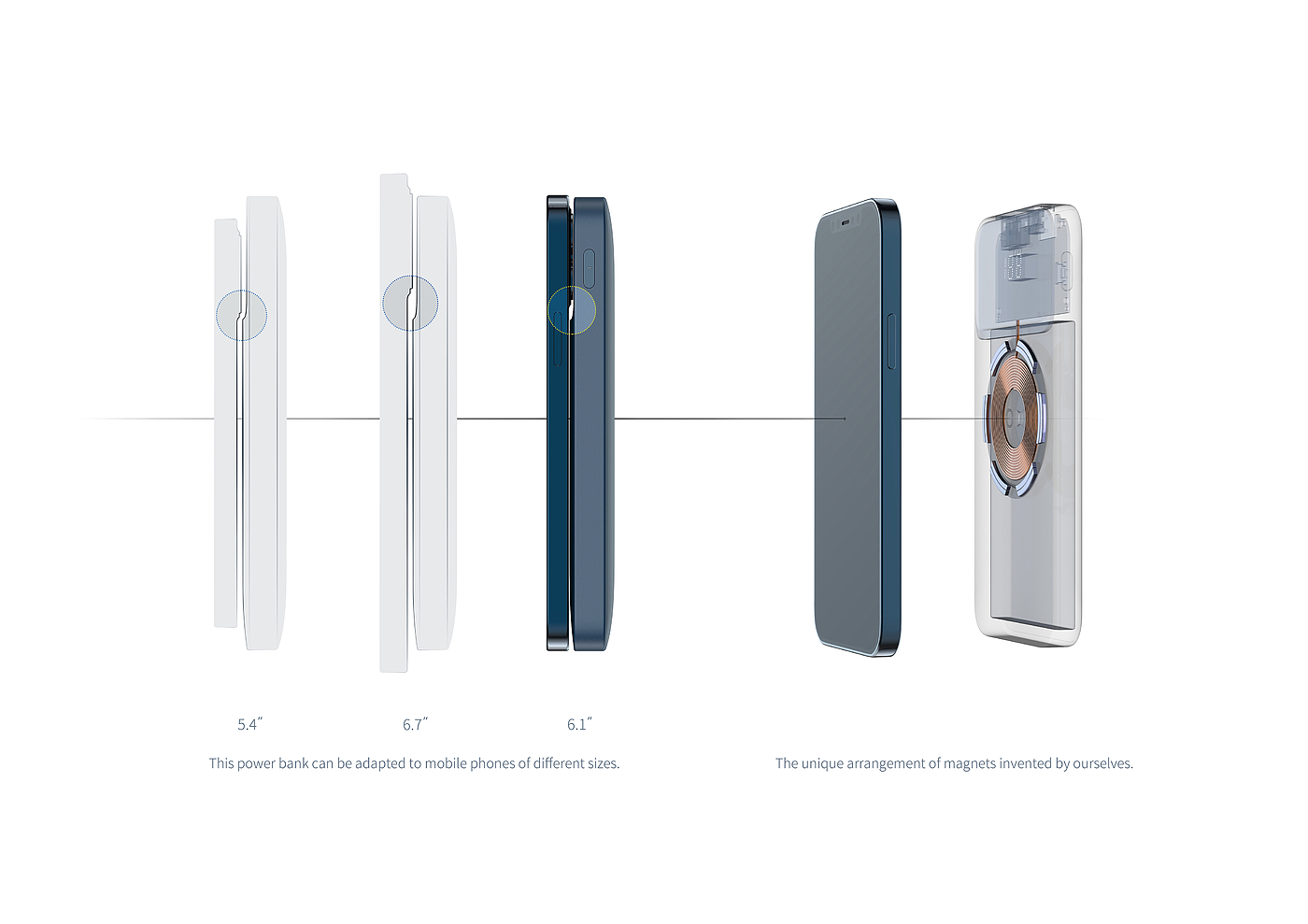 portable source，Magnetic attraction，Wireless charging，Magnetic suction wireless charging，Apple mobile power，Apple Wireless charging source，IPhone magnetic wireless charging，
