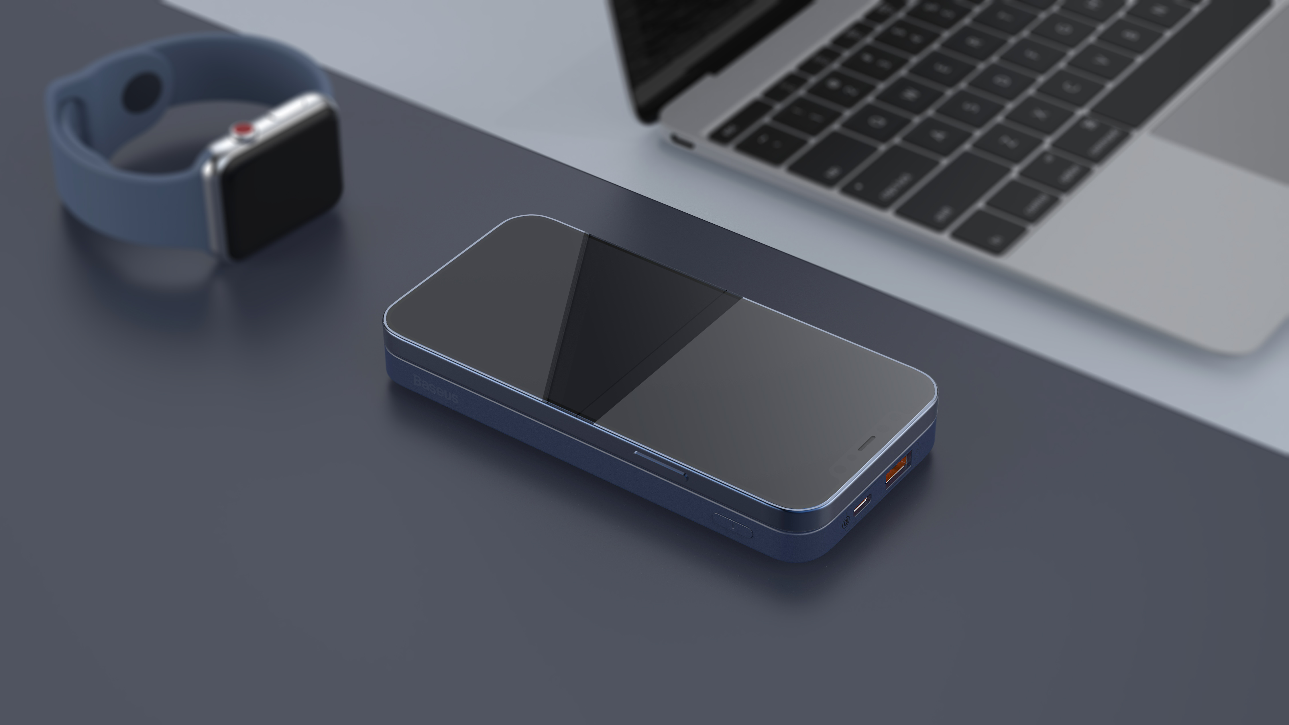 portable source，Magnetic attraction，Wireless charging，Magnetic suction wireless charging，Apple mobile power，Apple Wireless charging source，IPhone magnetic wireless charging，