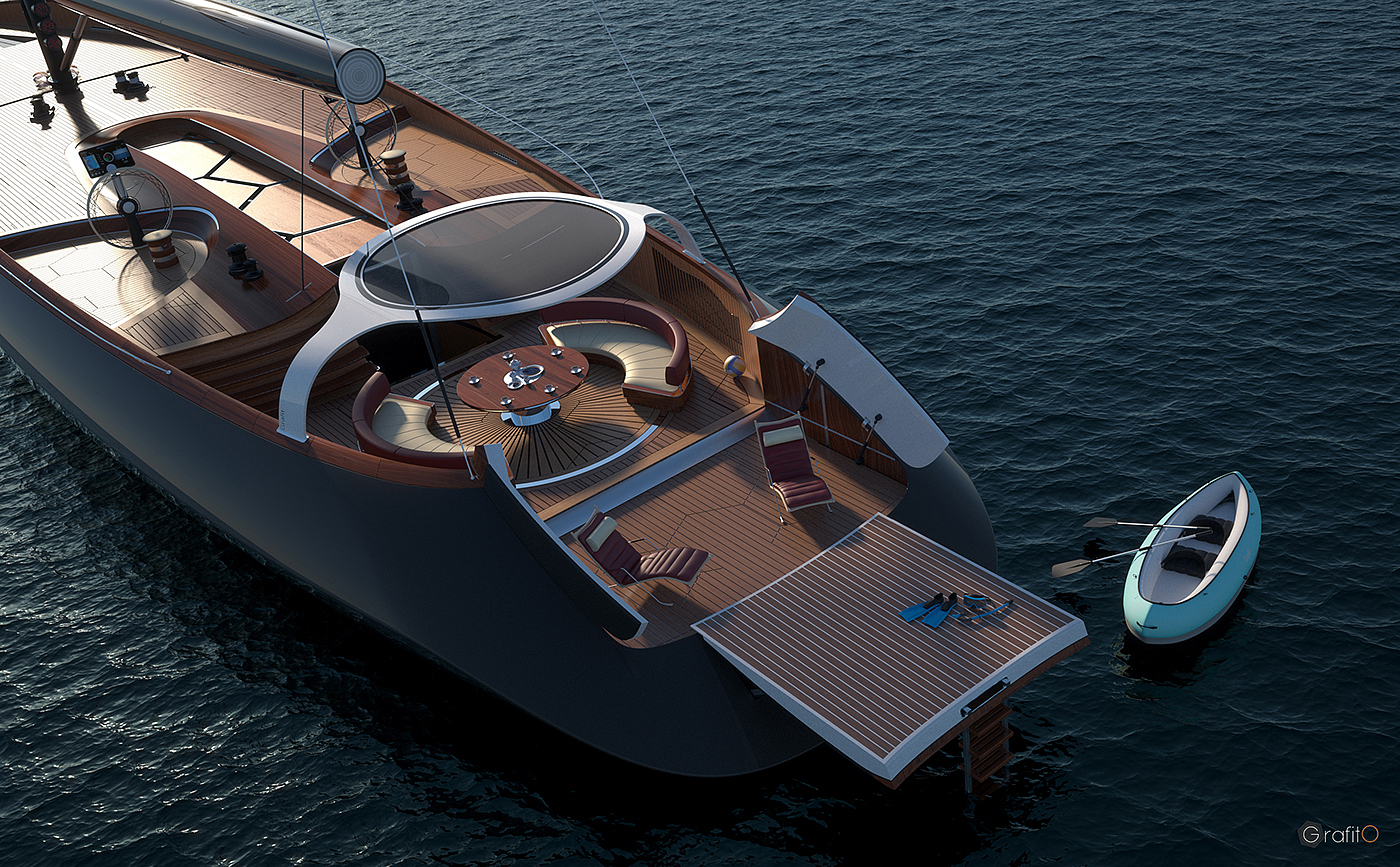 Graph，yacht，Interior，navigation，Graphene，