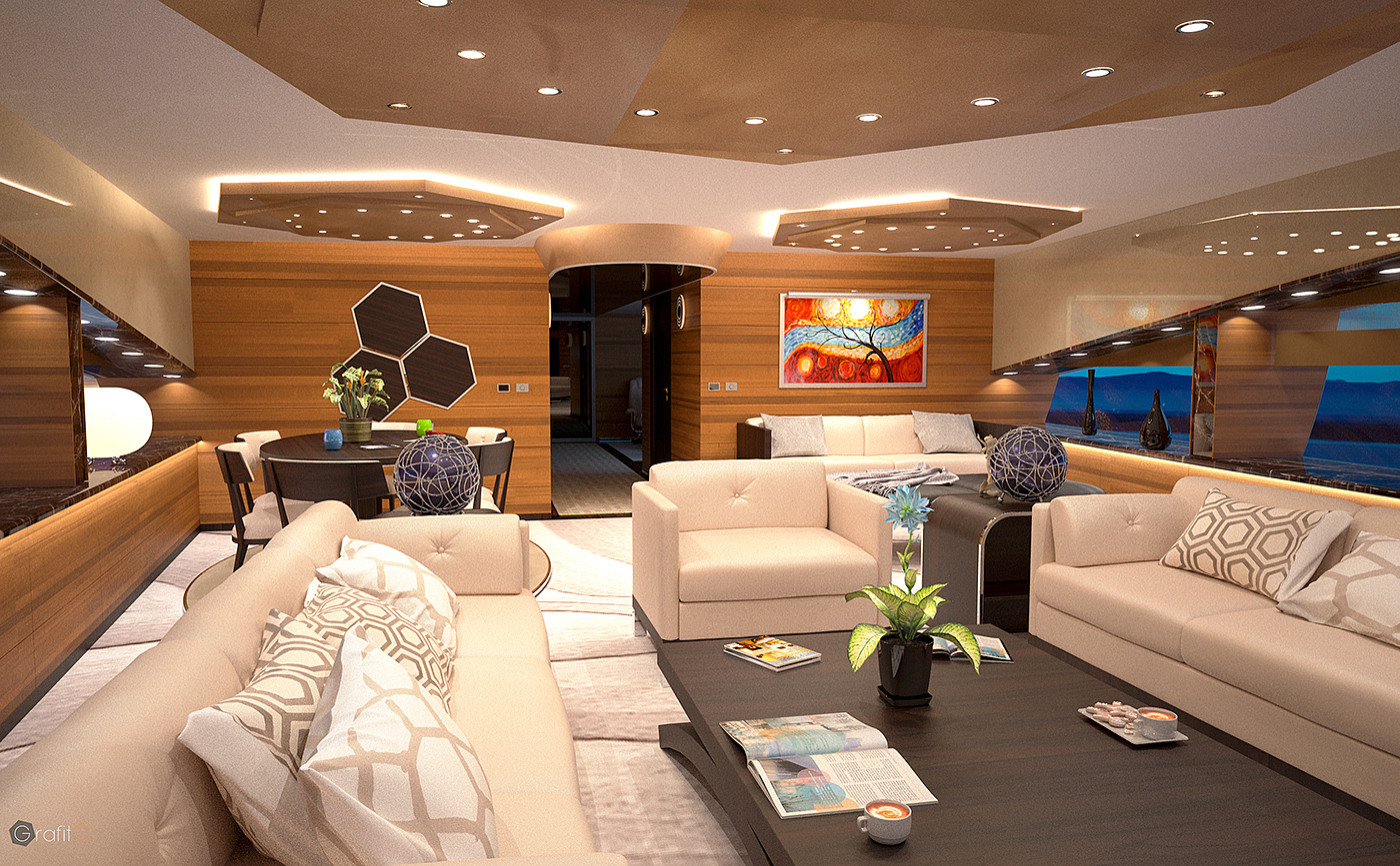 Graph，yacht，Interior，navigation，Graphene，