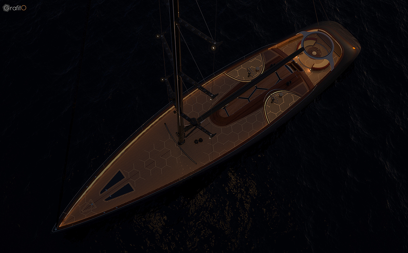 Graph，yacht，Interior，navigation，Graphene，