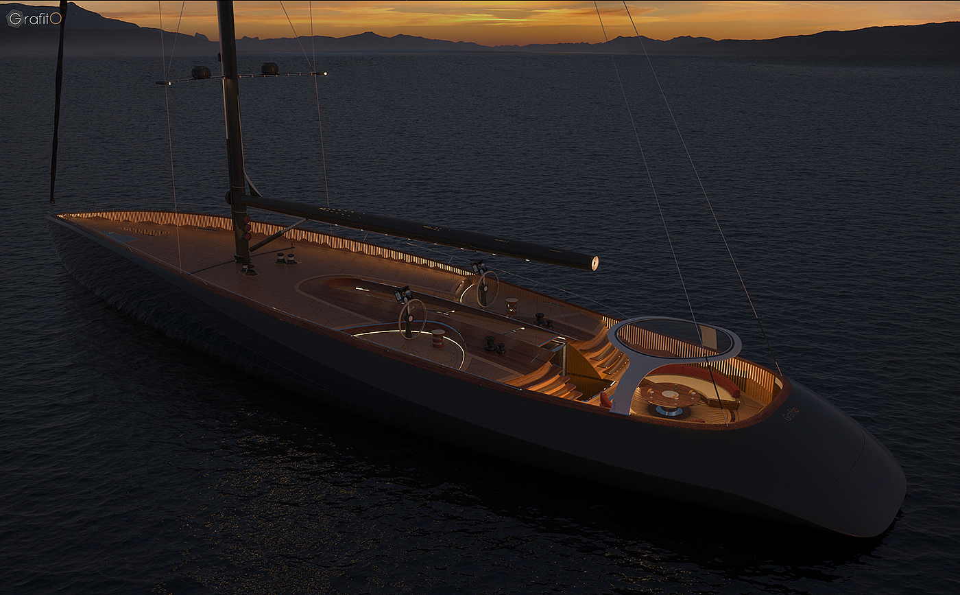 Graph，yacht，Interior，navigation，Graphene，