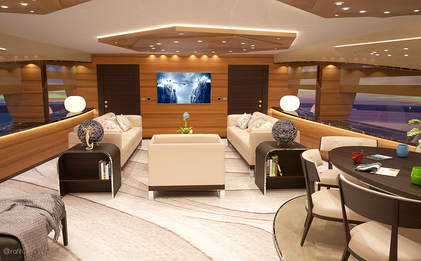 Graph，yacht，Interior，navigation，Graphene，