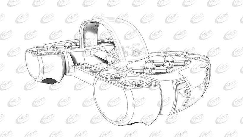 concept，flight，airquadone，Four wheeled motorcycle，