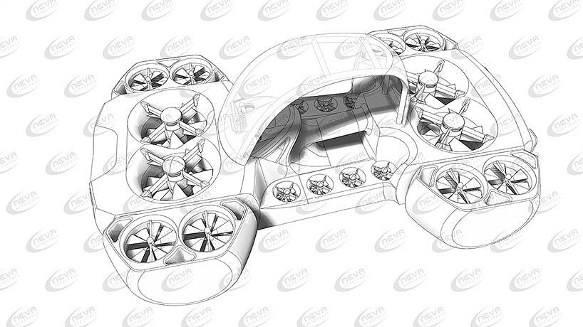 concept，flight，airquadone，Four wheeled motorcycle，