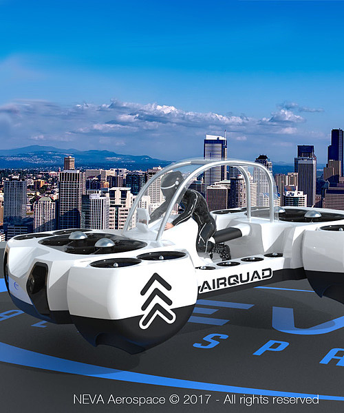 concept，flight，airquadone，Four wheeled motorcycle，