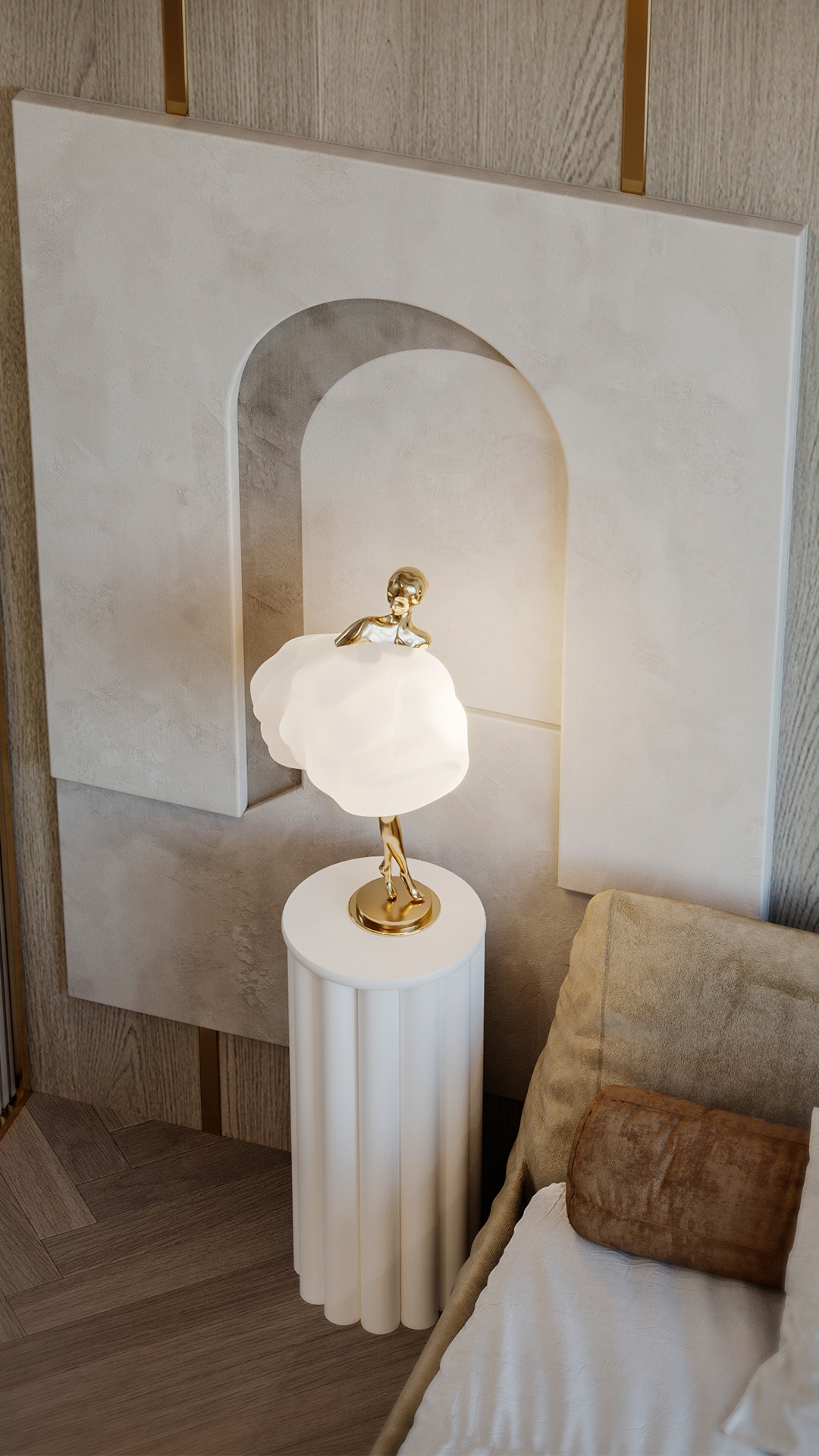 modern，Simplicity，Female bedroom，