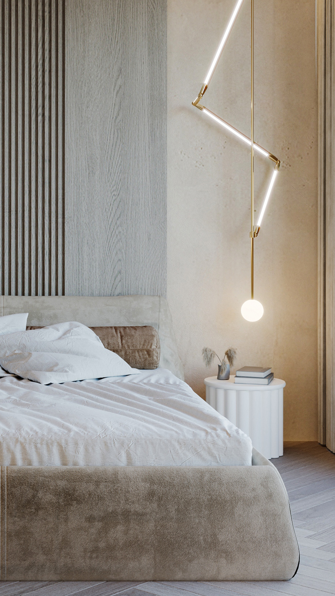 modern，Simplicity，Female bedroom，