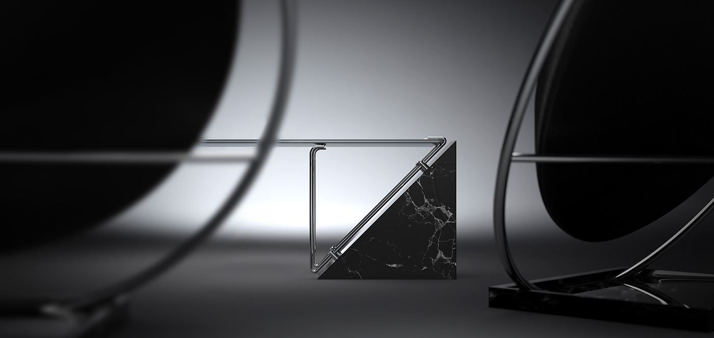 Eclipse chair，circular，Equation coffee table，