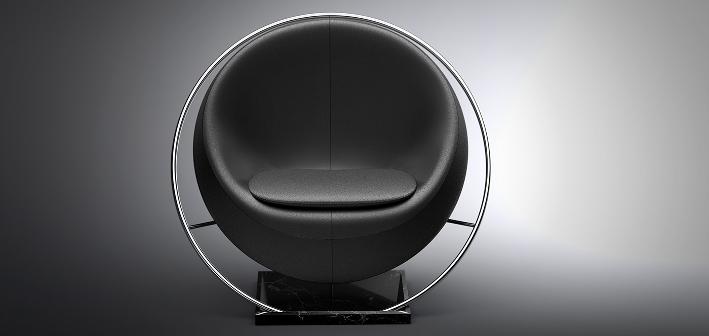 Eclipse chair，circular，Equation coffee table，
