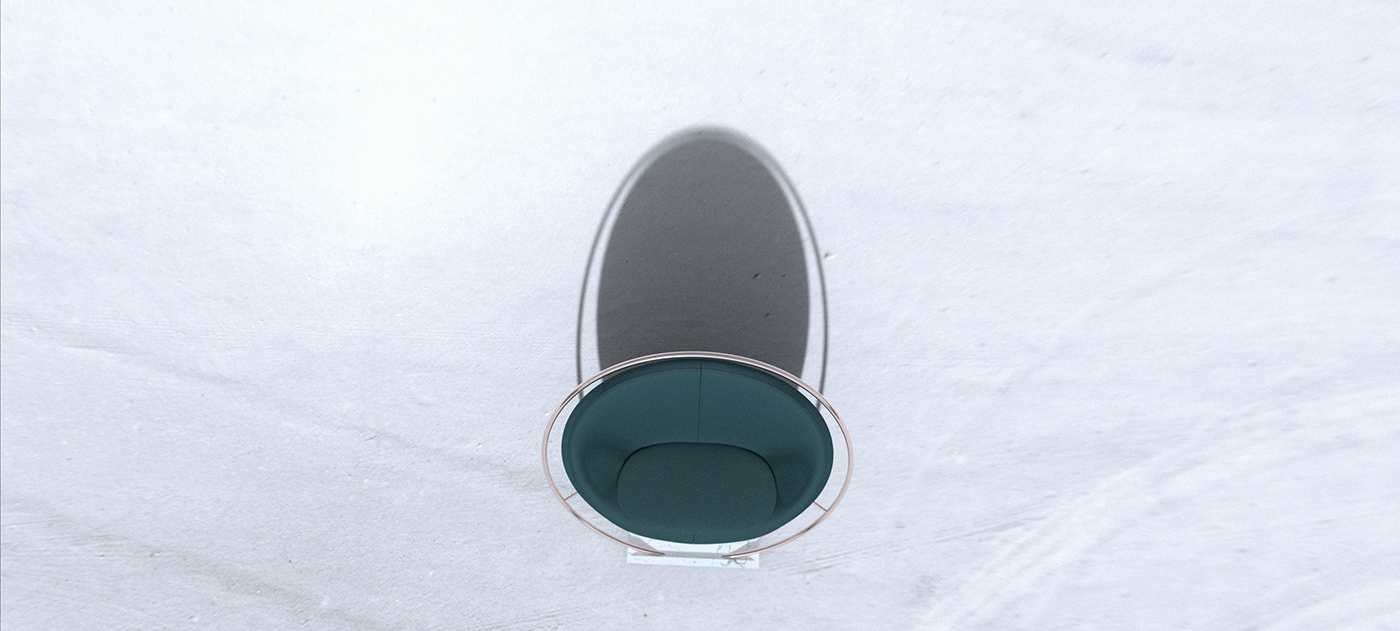 Eclipse chair，circular，Equation coffee table，