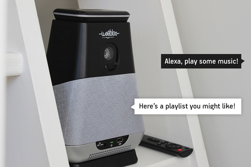 Woobloosmash，intelligence，Projector，Integrated，Portable，