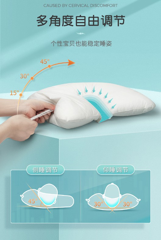 Baby pillow，Protective pillow，Washable pillow，Adjustable pillow，Corrected head shape，Fiber pillow，Bacteriostasis，Sleeping pillow，