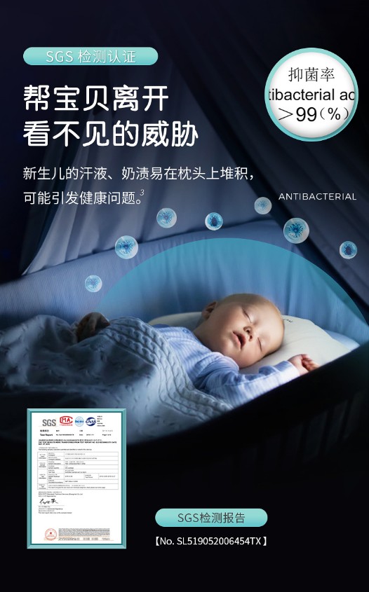 Baby pillow，Protective pillow，Washable pillow，Adjustable pillow，Corrected head shape，Fiber pillow，Bacteriostasis，Sleeping pillow，