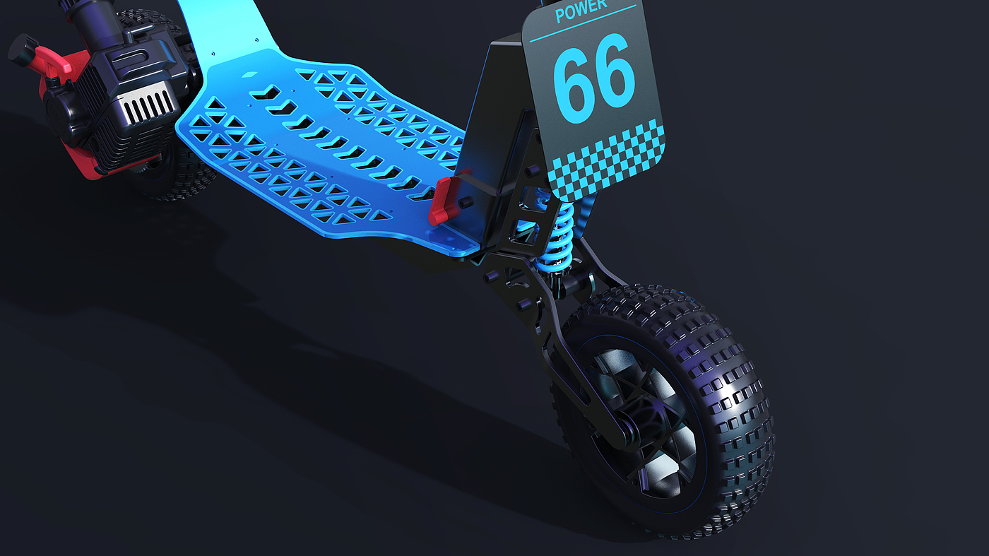 product design，Appearance design，Structural design，Heat wave design，Intelligent scooter，