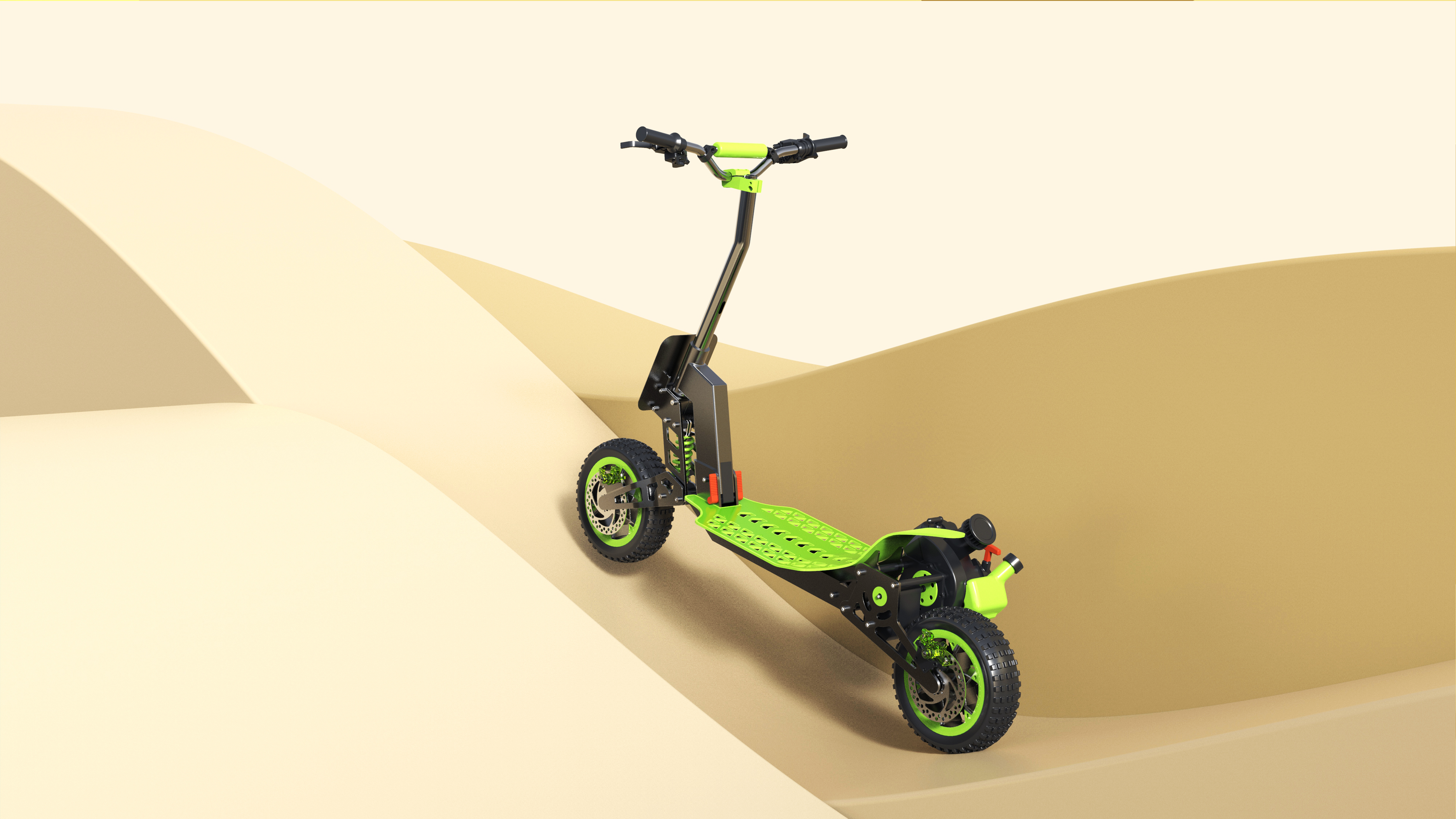 product design，Appearance design，Structural design，Heat wave design，Intelligent scooter，