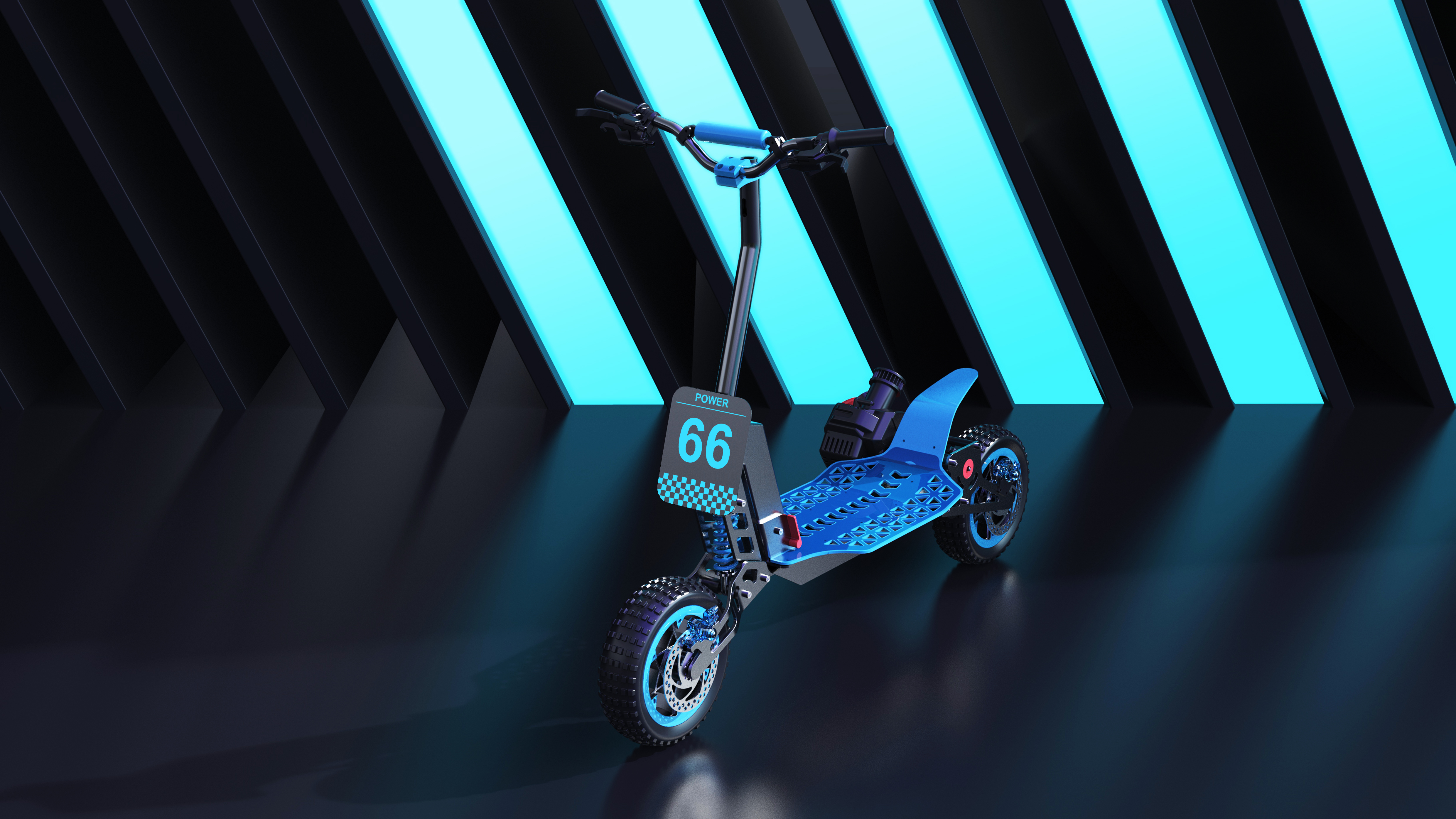 product design，Appearance design，Structural design，Heat wave design，Intelligent scooter，