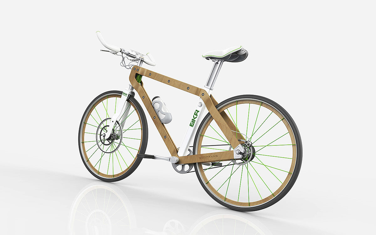 BKR，概念，自行车，木材，