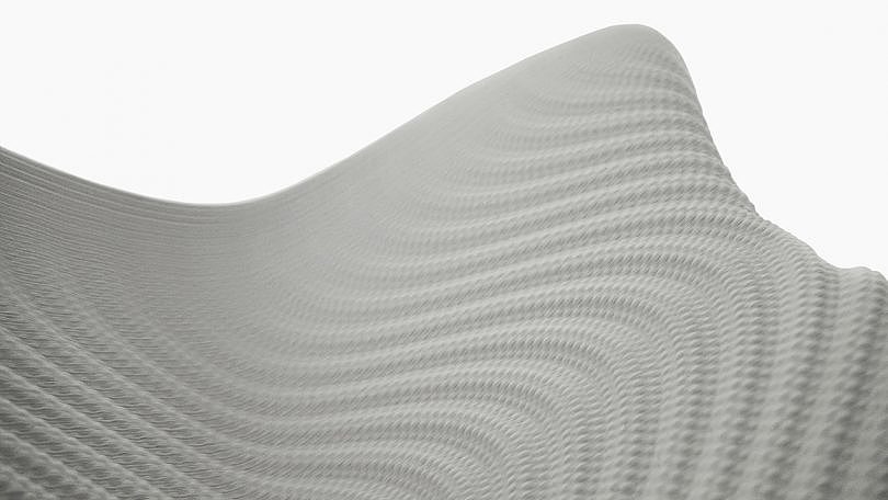 3D printing，chair，Undulating sea water，