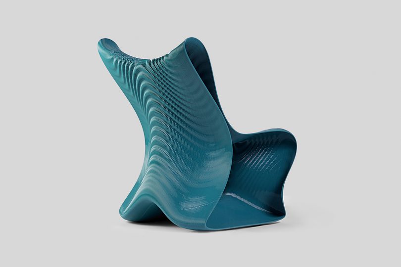 3D printing，chair，Undulating sea water，