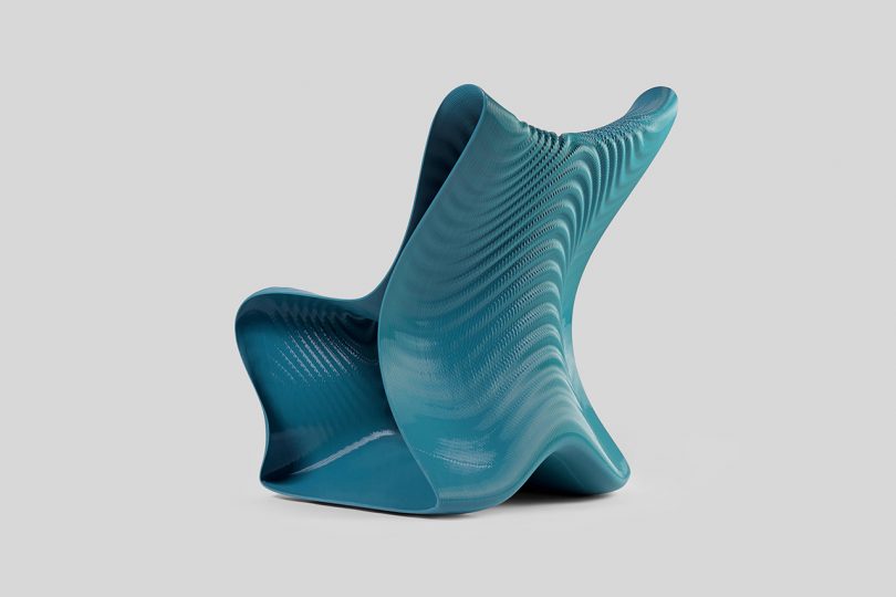 3D printing，chair，Undulating sea water，