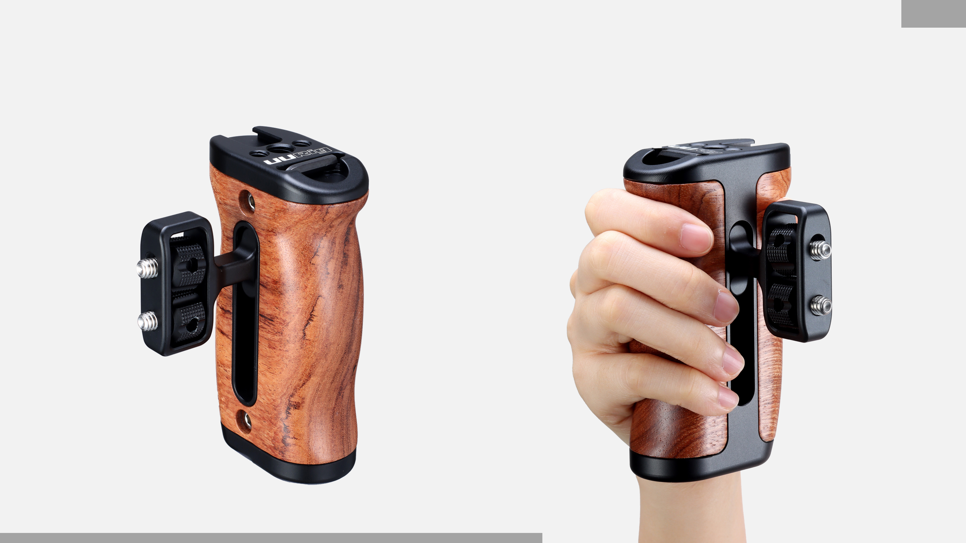 Camera photography accessories，Wooden handle，CNC，Ergonomics，