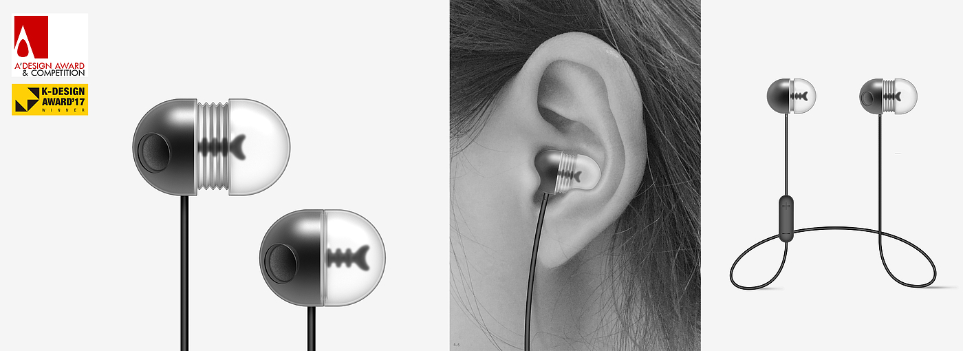 Earphone, industrial design，