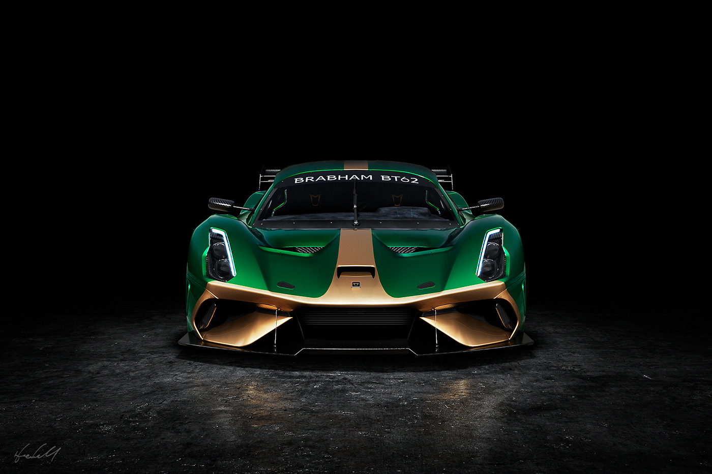 Brabham，BT62，maya，vray，Super car，