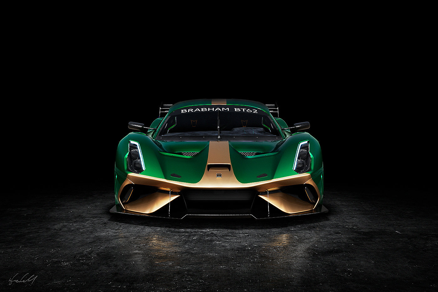 Brabham，BT62，maya，vray，Super car，