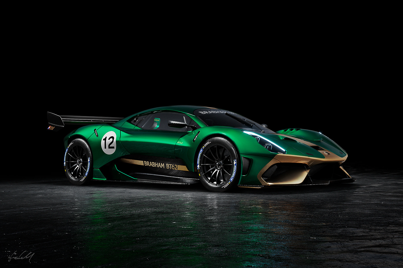 Brabham，BT62，maya，vray，Super car，