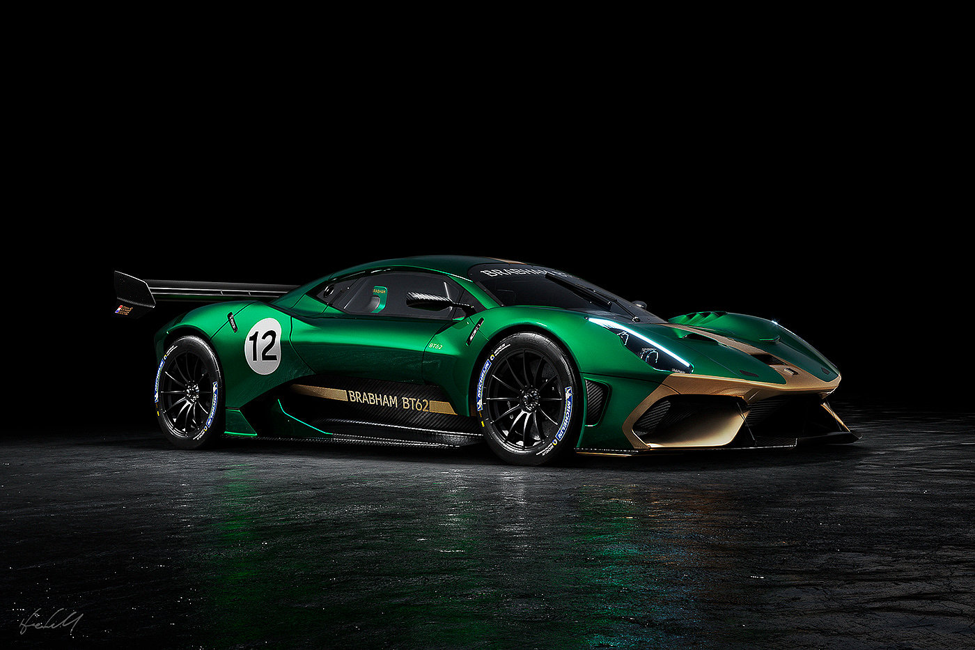 Brabham，BT62，maya，vray，Super car，