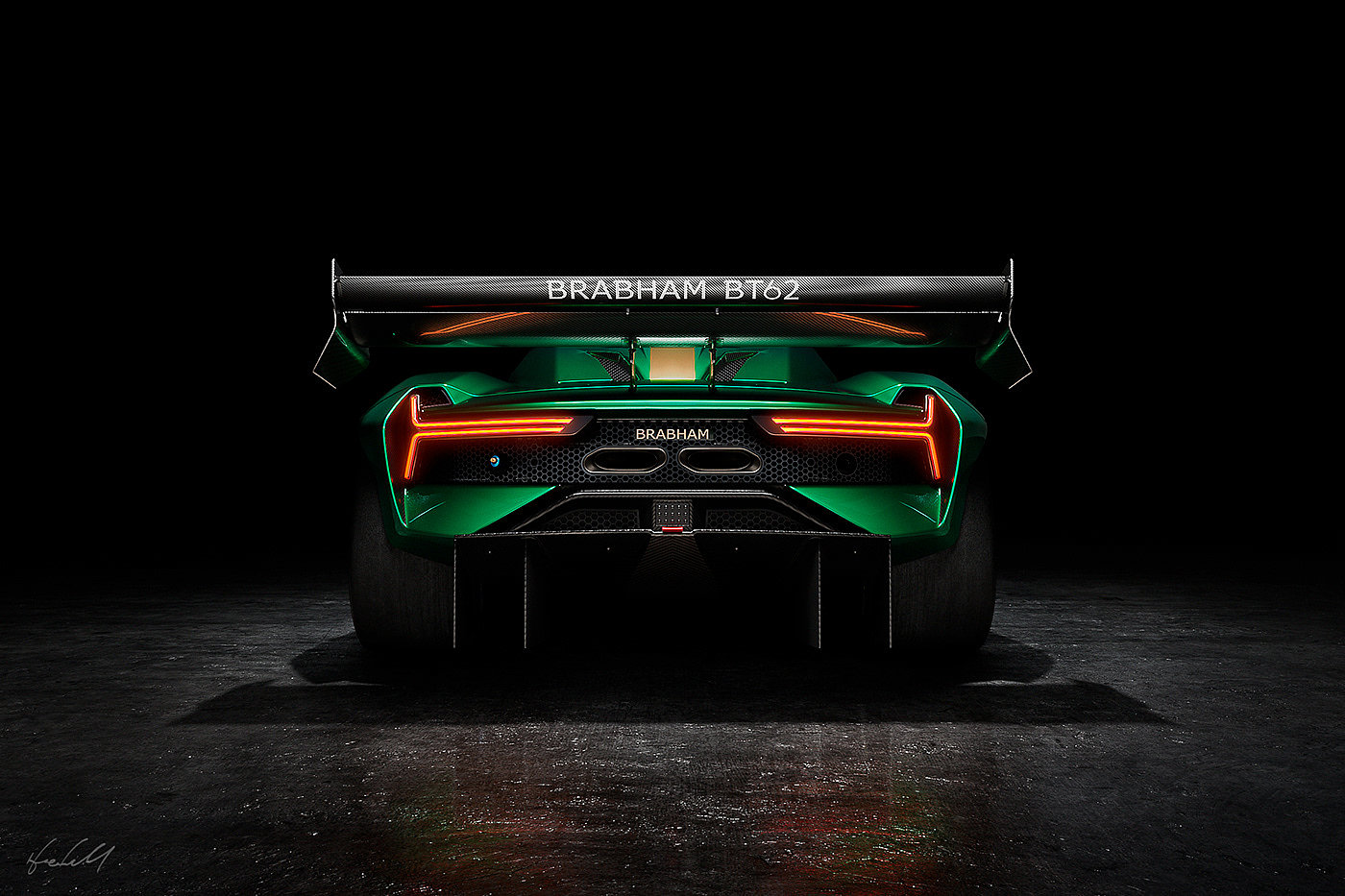 Brabham，BT62，maya，vray，Super car，