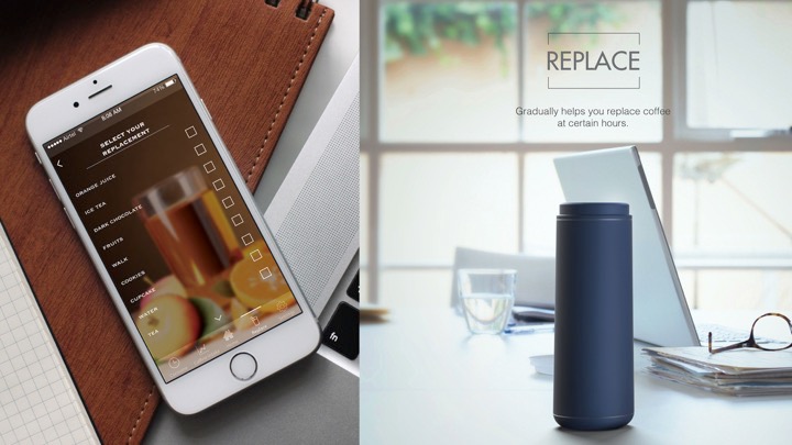 Smart coffee cup，caffeine，Intelligent water cup，Prevent excess，