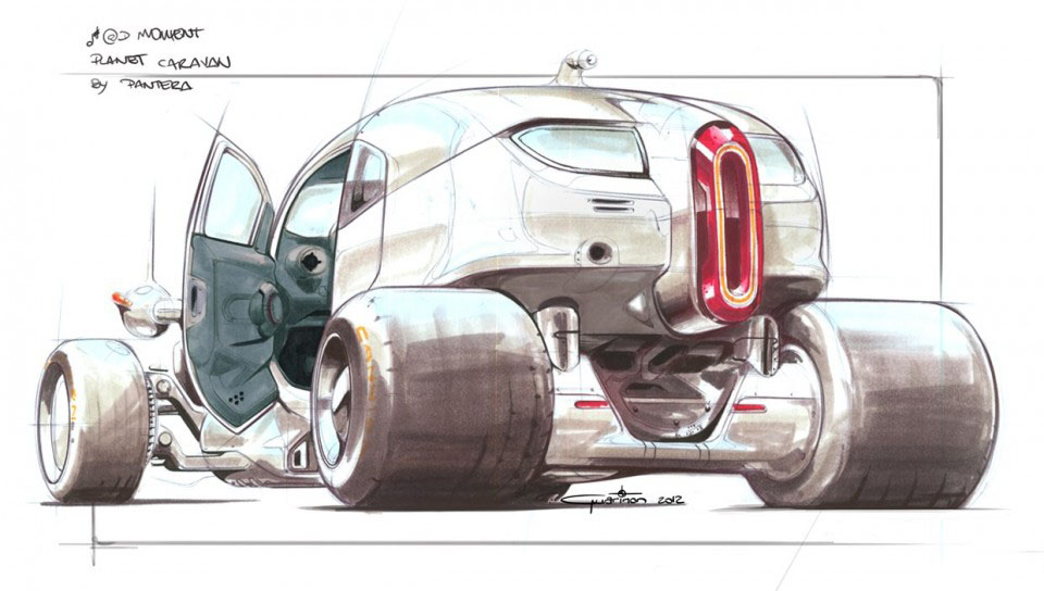 Hand drawn，course，ps，automobile，