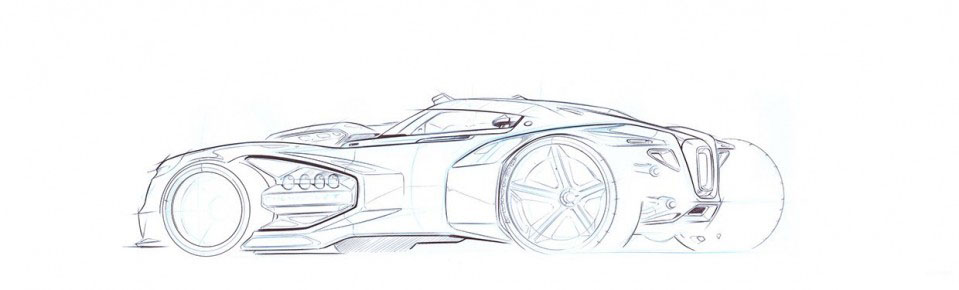 Hand drawn，course，ps，automobile，