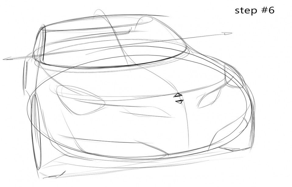 Hand drawn，course，ps，automobile，