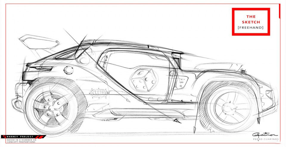 Hand drawn，course，ps，automobile，