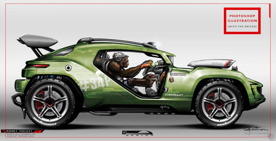 Hand drawn，course，ps，automobile，